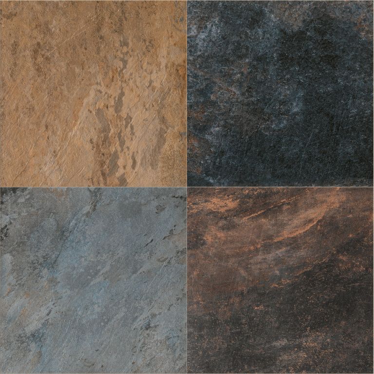 GeoCeramica Quatrz look 80x80x4 cm Multicolor